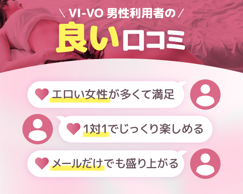 VI-VO(ビーボ) 男性利用者の良い口コミ・評判